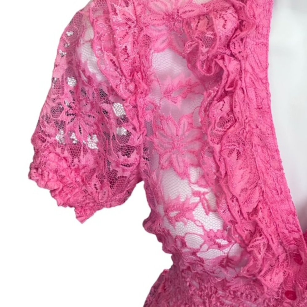 NWOT POETRY Clothing Ruffle Lace Top
